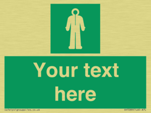 Custom sign safe condition Survival clothing